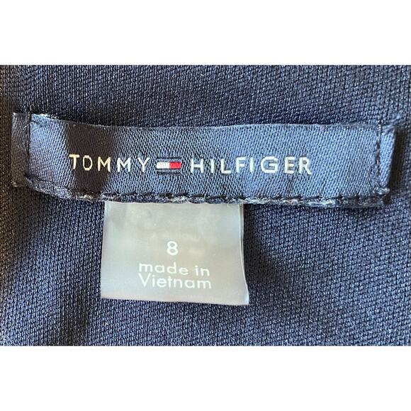 Tommy Hilfiger Dress Windblown Daisy Sleeveless V-Neck Size 8 Belt Fit and Flare - Picture 3 of 12